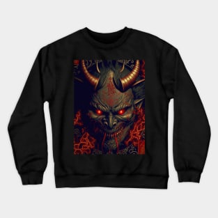 Asian Demon face Crewneck Sweatshirt